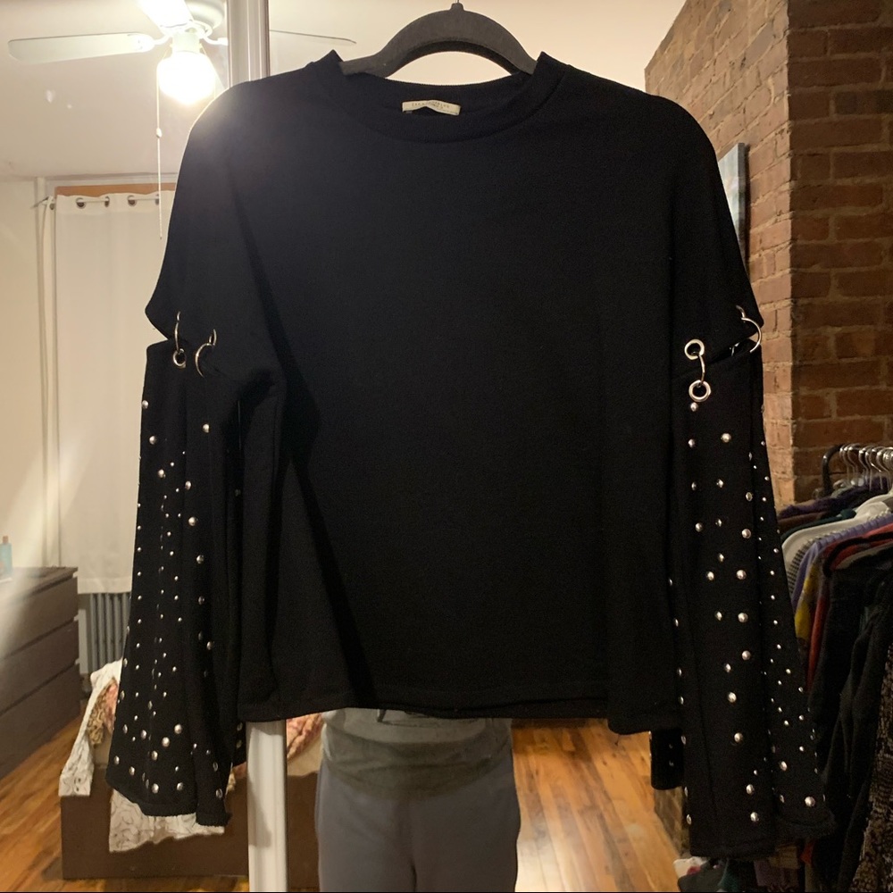 Black Embellished Top